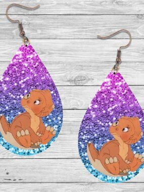 Land Before Time Earrings- Ducky t: Hypoallergenic